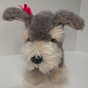 Bata Gray Schnauzer Puppy Dog Plush